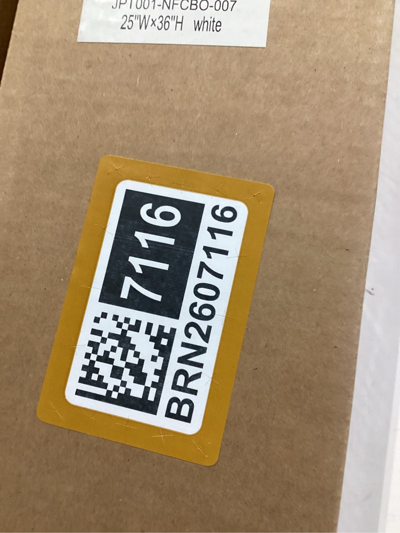Condition photo showing Good Condition for lazblinds no tools no drill cordless cellular shades, blackout light blocking honeycomb shades for home, thermal insulation blinds for windows, 25" w x 36" h, white blackout-white 25" w x 36" h