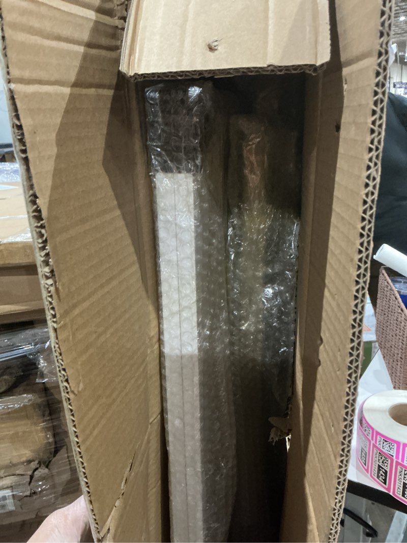 Condition photo showing Good Condition for bosuru gold clothes racks with 4-tier wood shelves, modern freestanding gold clothing racks for hanging clothes display racks,rolling clothing racks for boutique, cloth store 59"w x 63"h x 14.2"d