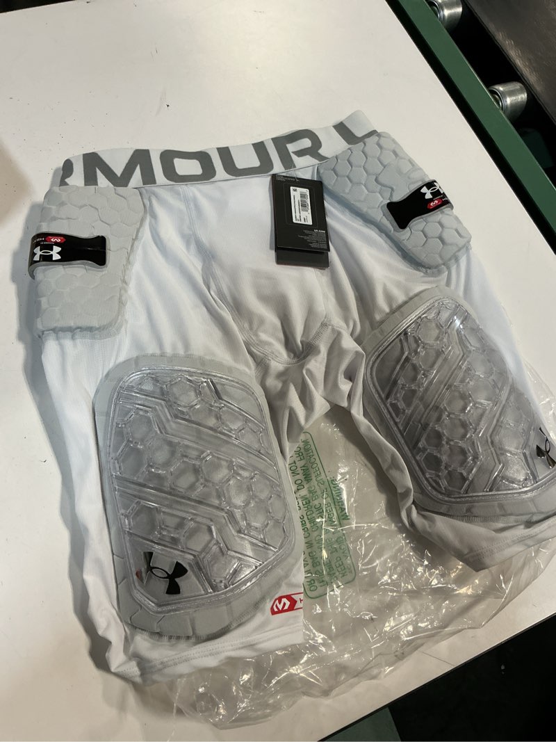Condition photo showing Good Condition for under armour gameday pro 5-pad, mens football girdle large white
