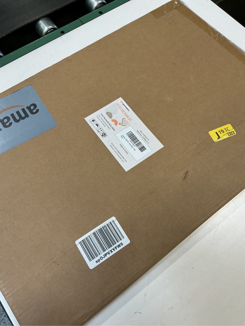Condition photo showing New/Like New for upsimples 16x24 Picture Frame, Display Pictures 14x20 with Mat or 16 x 24 Without, Wall Hanging Poster Frames, Black, 1 Pack