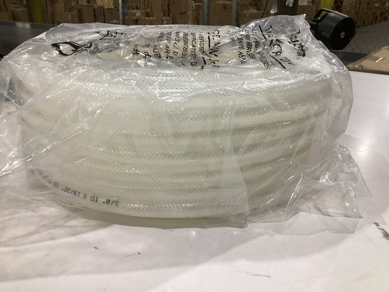 Condition photo showing Good Condition for davco 3/8" id × 100 ft heavy duty braided clear plastic vinyl tubing, flexible high pressure reinforced pvc vinyl tube hose, non-toxic, bpa free 3/8"id 100 feet