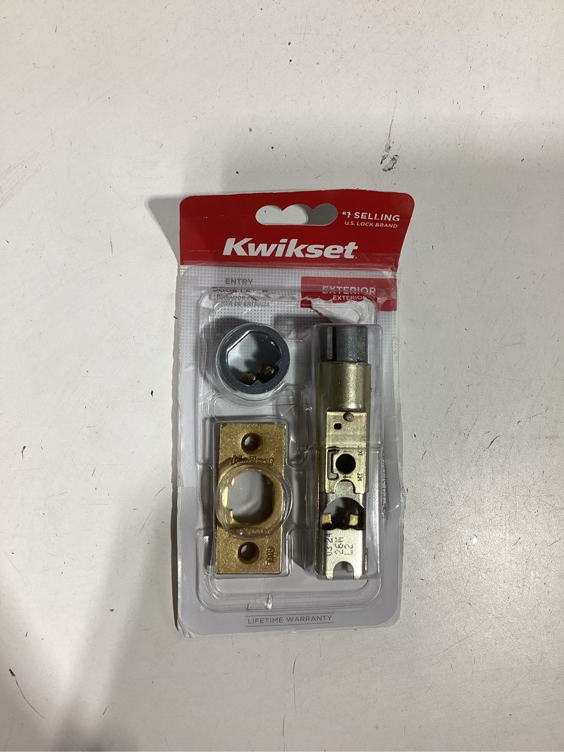 Condition photo showing Good Condition for kwikset bright brass gold steel entry latch 1 pk
