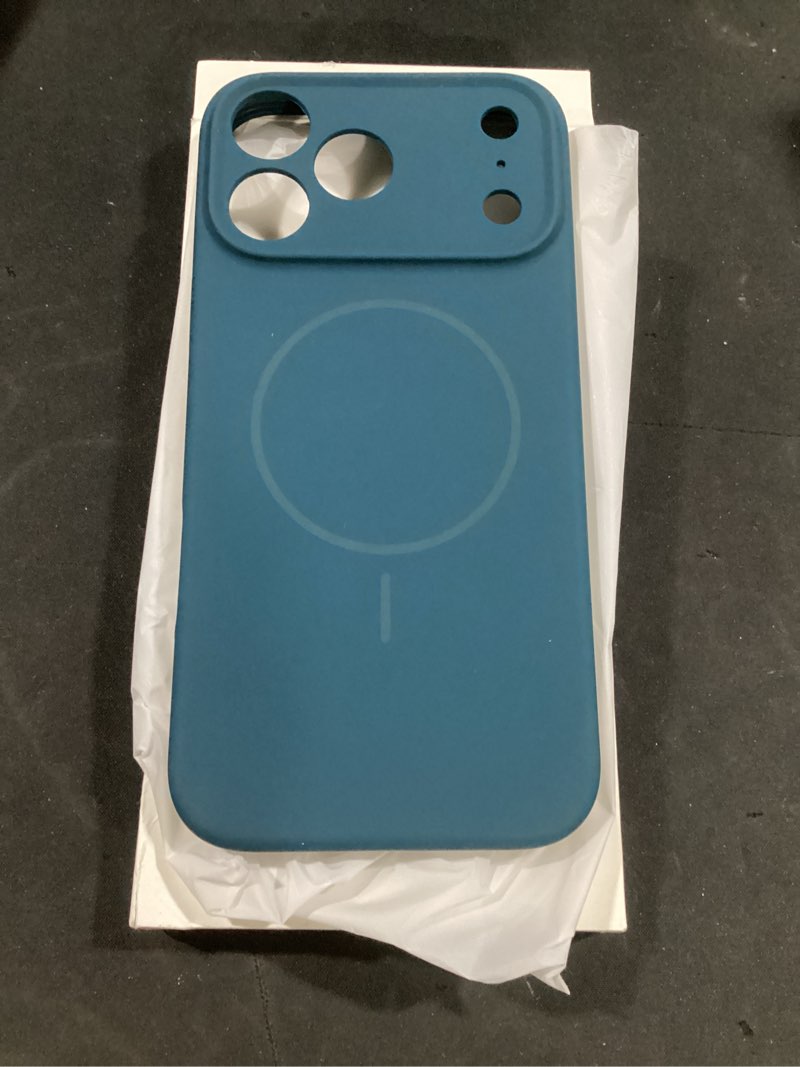 Condition photo showing Good Condition for miracase magnetic for iphone 17 pro max case, [soft anti-scratch microfiber lining], compatible with magsafe, liquid silicone case shockproof drop protection phone case for 17 promax, teal teal iphone 17 pro max