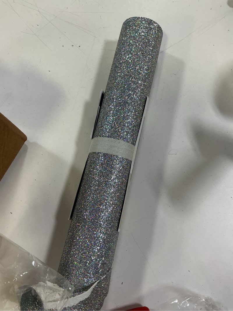 Condition photo showing Good Condition for rabbitgoo Window Privacy Film Stained Glass Window Film, Mosaic Rainbow Decorative Glass Cling, Removable Static Cling Tint UV Blocking, Non-Adhesive Privacy Covering for Home, 35.4 x 157.4 inches 35.4" x 157.4" Clear