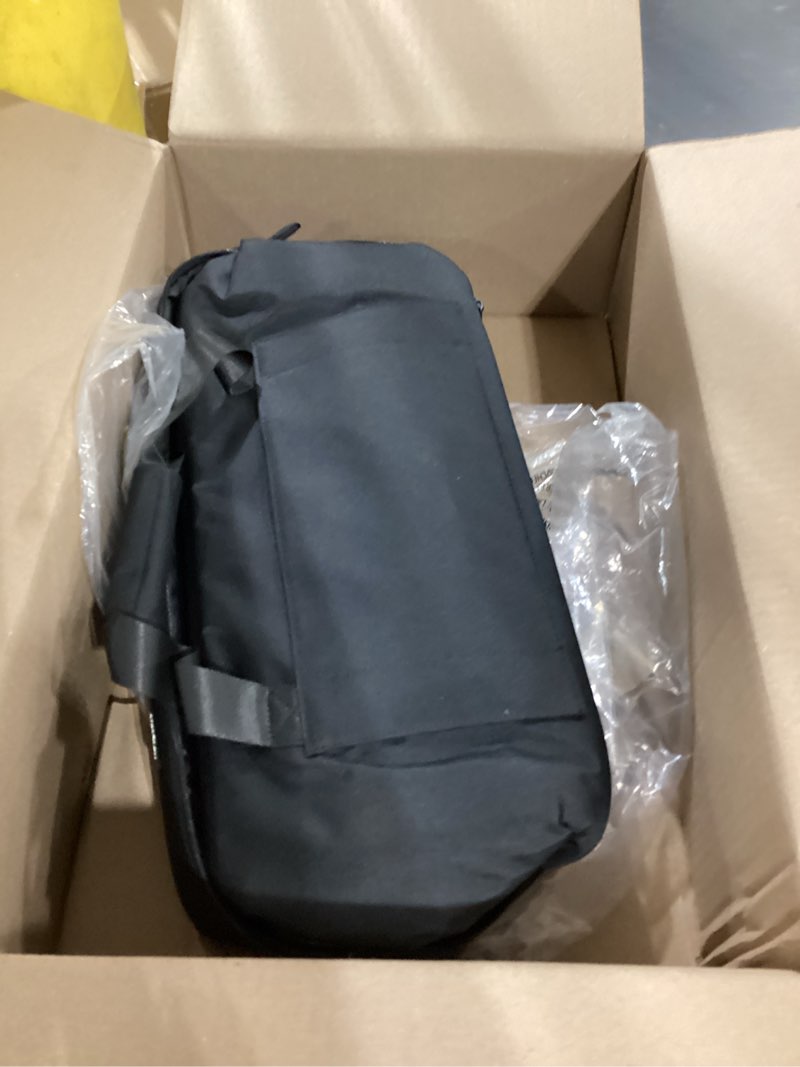 Condition photo showing As Is for Halfday Double Decker Weekender Bag 40L | Designed for Easy Packing & Storage (Padded Strap, Zippered Bottom Compartment, Interior Mesh Pockets, Trolley Sleeve, Water-Resistant Fabric), Jet