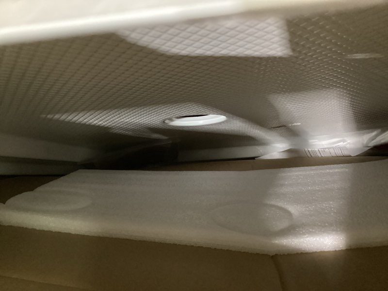 Condition photo showing Good Condition for dreamline slimline single threshold shower base in white | dlt-1136480 white 36 inch d x 48 inch w center drain