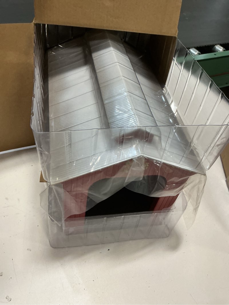 Condition photo showing Good Condition for Lionel Trains Lighted Christmas Snow Bridge Train Model Accessory  Red