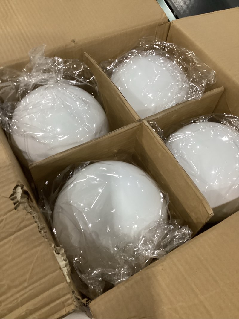 Zubebe 4 Pcs Extra Large Christmas Ball Ornaments 8'' (200 Mm) Giant Oversized Plastic Xmas Ball Big