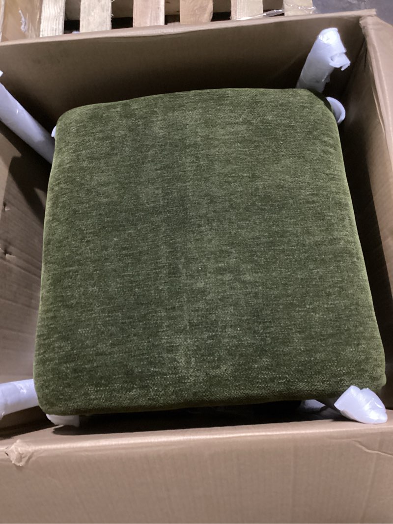 Condition photo showing As Is for (similar too)green dining room chairs set of 2, kitchen chairs with black legs