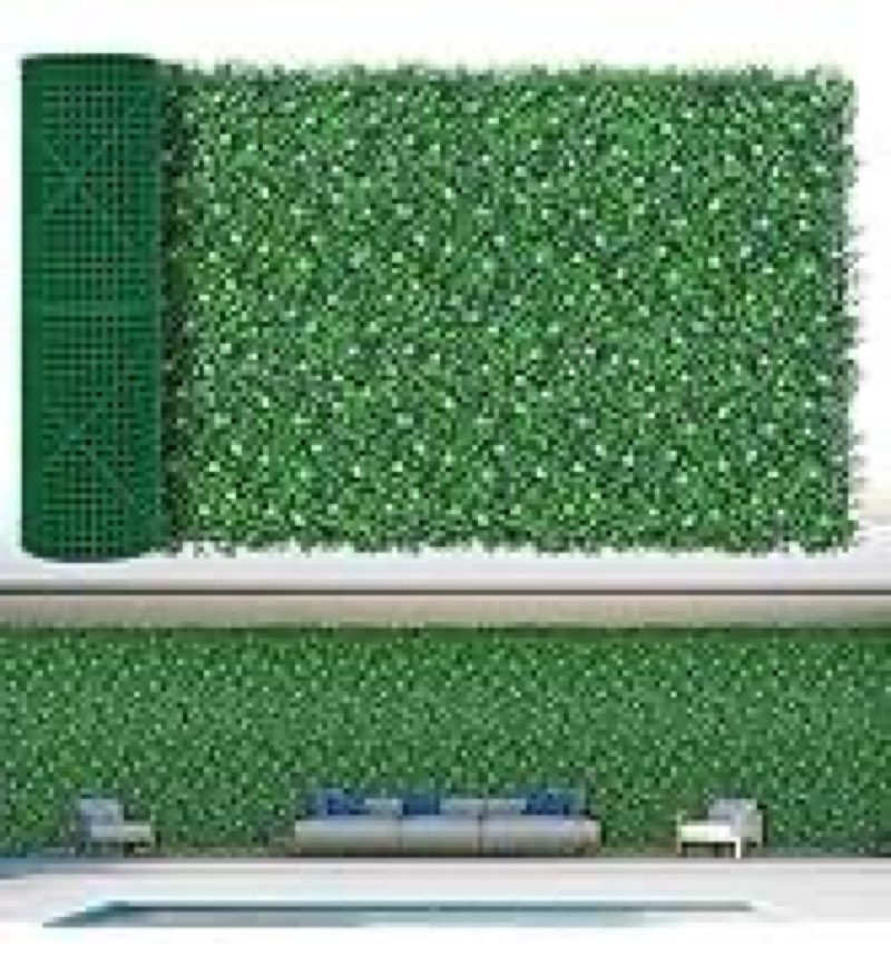 EverNture 40"x120"(33.3 SQFT) Grass Wall Panels, Artificial Grass Backdrop, Fake Greenery Plant Boxw