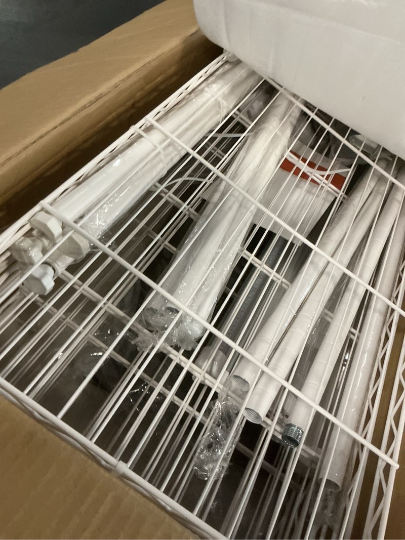 Condition photo showing Good Condition for PYY Indoor Greenhouse with Grow Light - Heavy Duty Metal 5 Tier Small Portable Outdoor Plant Green House Cabinet with Wheels, 600D Oxford Tent Cover, 60W PPFD T8 LED, Timer, Thermometer,Black