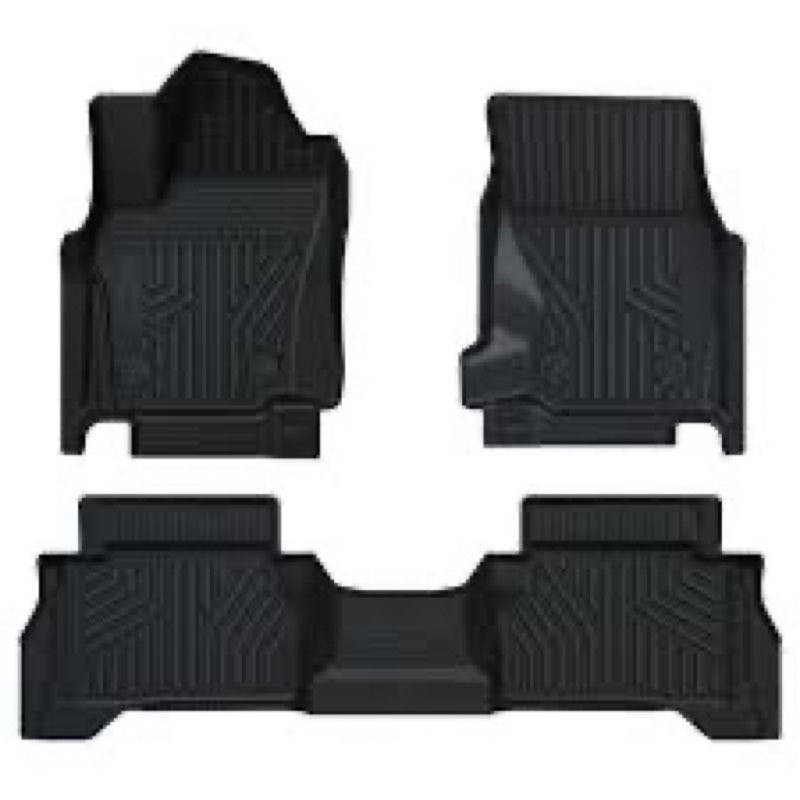 lasfit floor mats for toyota tacoma 2024 2025 2026 double cab auto tran (not fit hybrid) all weather