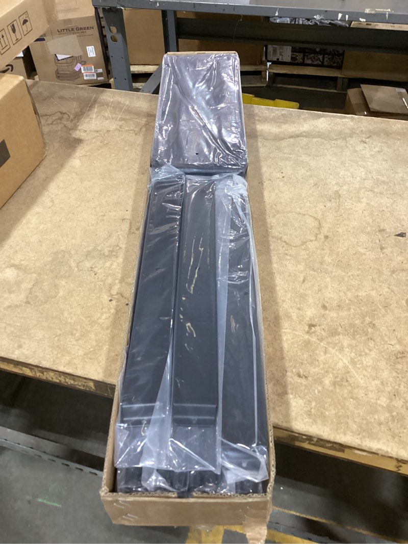 Condition photo showing New/Like New for rantila 4 panel room divider, 6 ft folding privacy screen with wide feet, freestanding partition for room separation, portable room divider panel, 89" w x 71" h, black