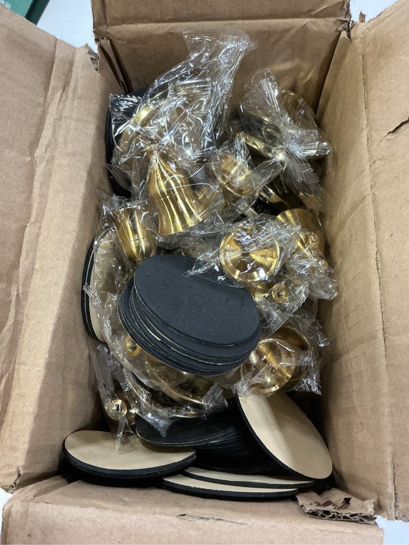 Condition photo showing Good Condition for ( incomplete ) 36pack ?12 sets? brass gold metal taper candle holders candlestick holders - candle holder for halloween decorations erfect for table centerpiece mantel party wedding christmas home decor (36)