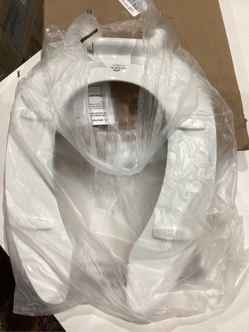 Condition photo showing Good Condition for church 295ssct commercial open front plastic toilet seat, heavy duty industrial slow close seat without lid, secure installation, made in usa, elongated, white elongated with slow close white