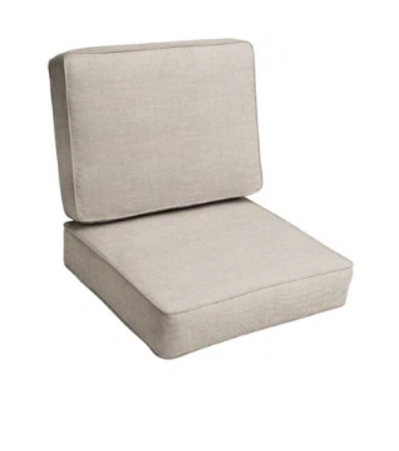 Indoor/Outdoor Sunbrella Seat/Back Cushion