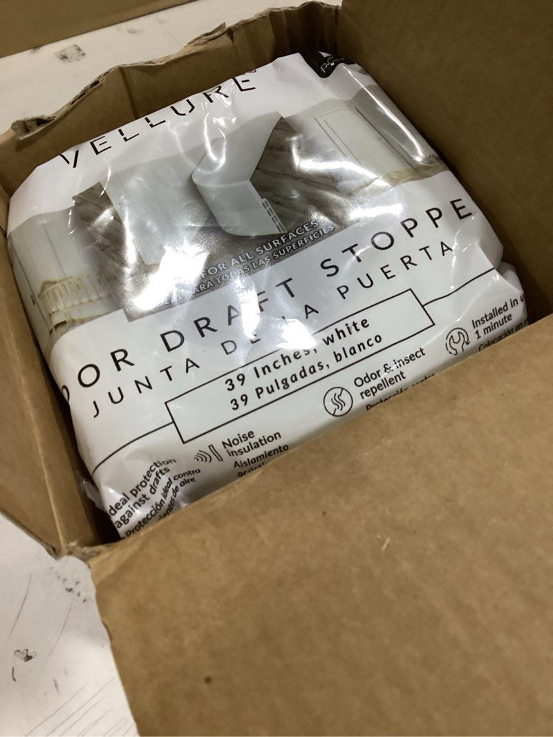 Condition photo showing New/Like New for Vellure® Door Draft stoppers for Bottom of Door - New Premium Door Sweep/Door Seal Strip (Save Energy – installs Quickly and Easily) Door Weather Stripping, Ideal for Keeping Out Cold (5x39 White)