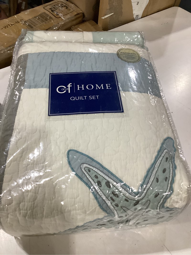 Condition photo showing Good Condition for driftwood shores full queen quilt set
