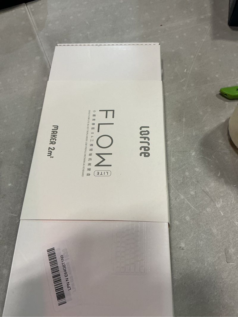Condition photo showing New/Like New for flow lite 84 keys low profile mechanical keyboard, 75% swappable rechargeable wireless keyboard with 2.4g receiver, bluetooth and wired connection for windows, mac/specter linear switches (off-white)