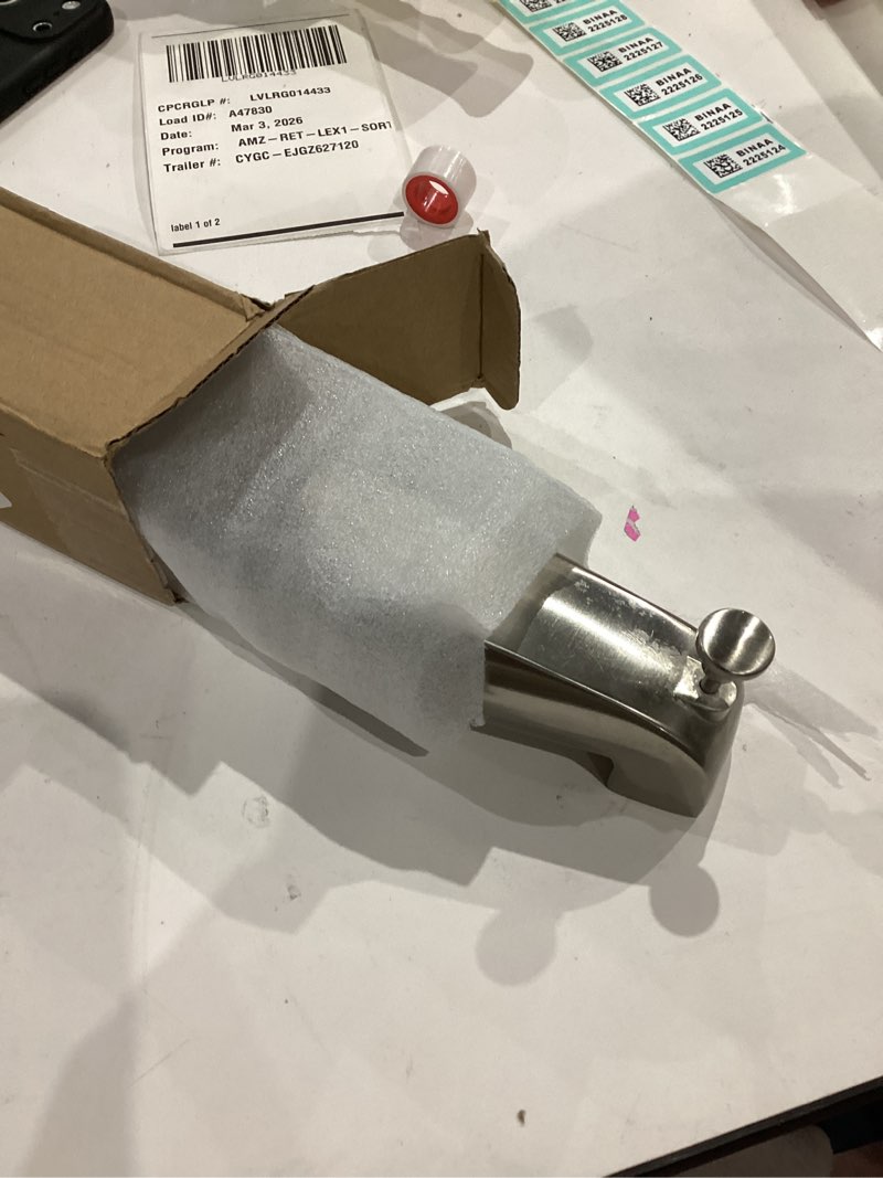 Condition photo showing Good Condition for Dreyoo 5 1/4 Inch Bathroom Tub Spout Compatible with Westbrass E531D-1F-62, Fits Wall Front Mount Tub Spout with Shower Diverter 1/2'' IPS Inside Thread Bathtub Faucet(Brushed Nickel) with Shower Diverter 5 1/4 Inch Brushed Nickel