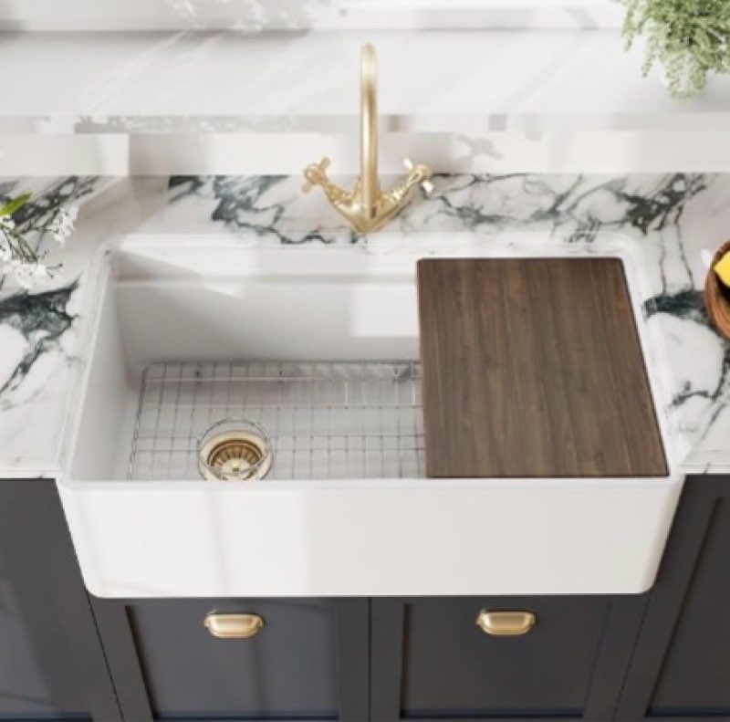 fireclay kitchen sink