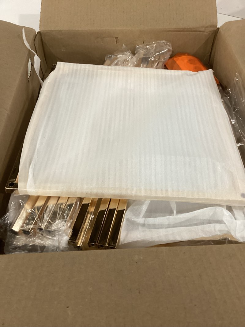Condition photo showing As Is for nuptio gold vases for centerpieces wedding with acrylic panel - 2 pcs 31.5 inch tall metal flower vase flowers stand - elegant bulk weddings decoration table geometric centerpiece for party tables 2 31½ inch tall