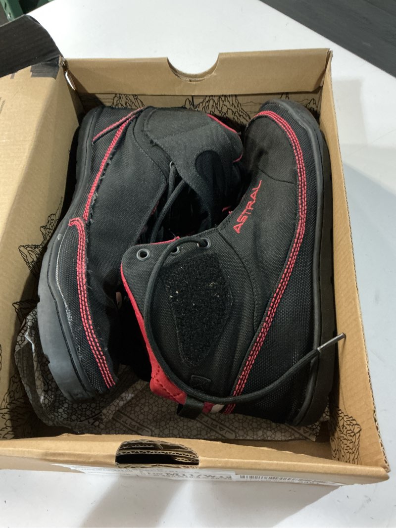 Condition photo showing New/Like New for astral hiyak water shoes - men's & women's insulated, quick-drying, durable water bootie for kayaking, hiking, & boating( size m11 ))