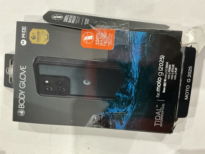 Condition photo showing New/Like New for body glove tidal waterproof phone case for motorola moto g (2025) - black/clear
