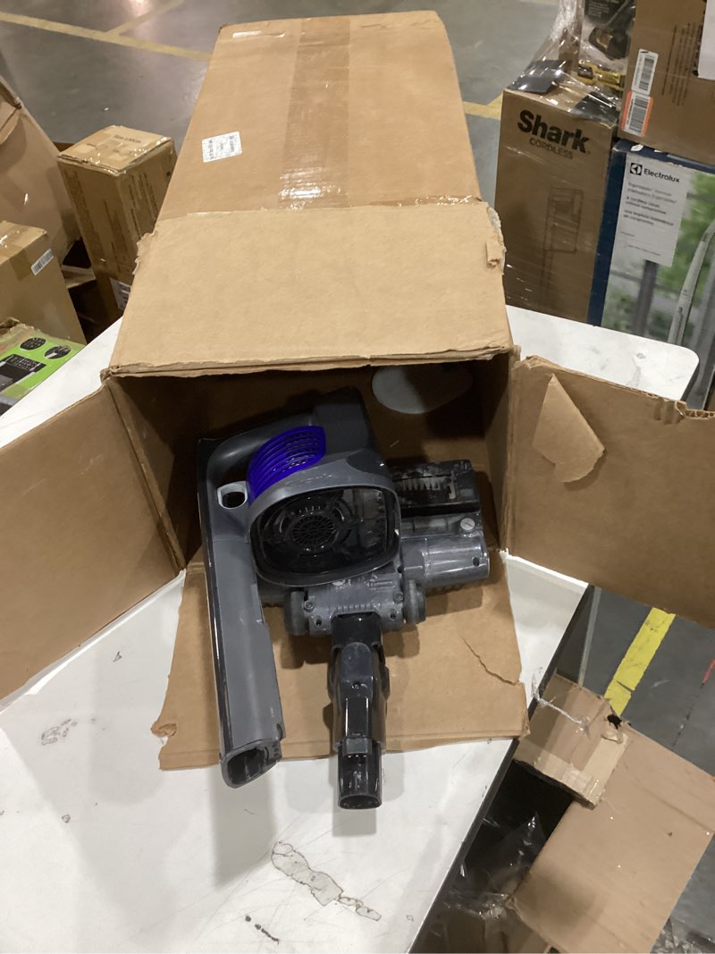 Condition photo showing As Is for shark | pet cordless vacuum cleaner | led headlights | removable handheld vacuum for pet hair | crevice tool & pet multi-tool included | 40min runtime | for carpet & hard floors | grey | ix141 pet cordless essential
