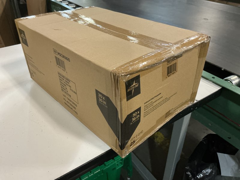 Condition photo showing New/Like New for medline ultrasorbs drypads, 30" x 36", 25 count, super absorbent disposable bed pads, large incontinence bed pads, chucks protective underpads, 10 times more absorbent, for adults, elderly