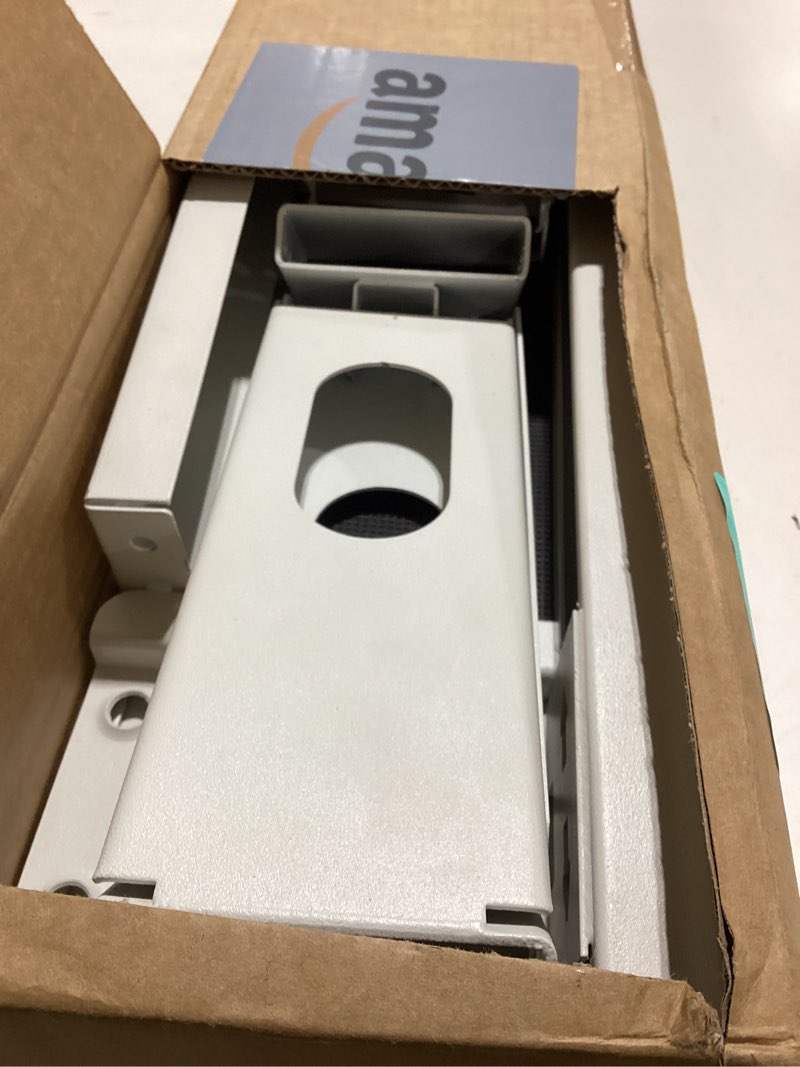 Condition photo showing As Is for no-drill ac window bracket, air conditioner support bracket for single/double hung windows, heavy duty epoxy-coated steel holds up to 300lbs, easy installation & adjustable