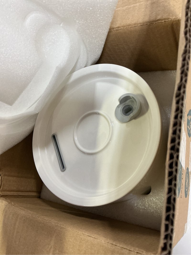 Condition photo showing Good Condition for misfans ceramic cat water fountain - 2.1l/71oz - all-ceramic body & pure copper water spout - non-toxic - automatic pet drinking fountain indoor with ultra-quiet pump, and 3pcs filter & sponge (white) white ceramic cat fountain