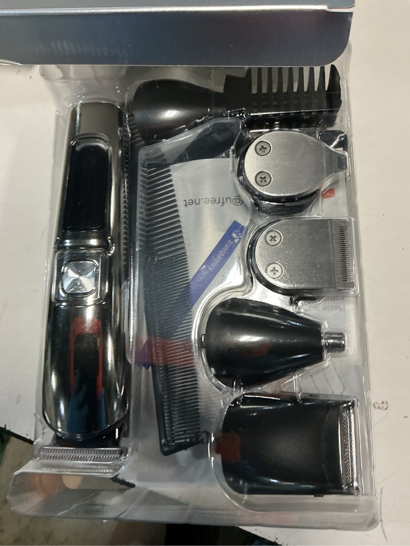 Condition photo showing Good Condition for Ufree Beard Trimmer for Men, Waterproof Electric Razor for Nose, Body, Face & Mustache, Cordless Hair Clippers Shavers Grooming Kit, Valentines Day Gifts for Men Husband Father Silver