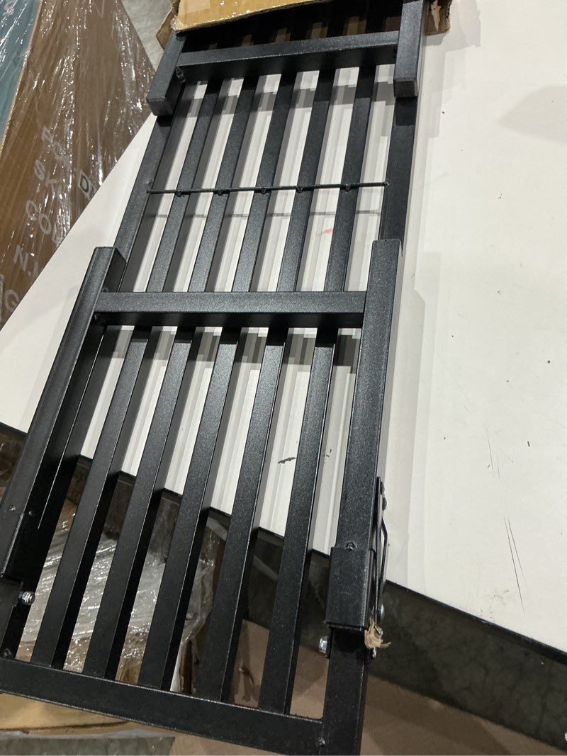 Condition photo showing Good Condition for foldable plant stand, no assembly heavy duty iron plant shelf, rustproof single tier plant rack for indoor outdoor, long narrow flower stand for patio balcony garden living room, 33" l x 9.7" w x 11.7" h l33”xh11.7"xw9.7"
