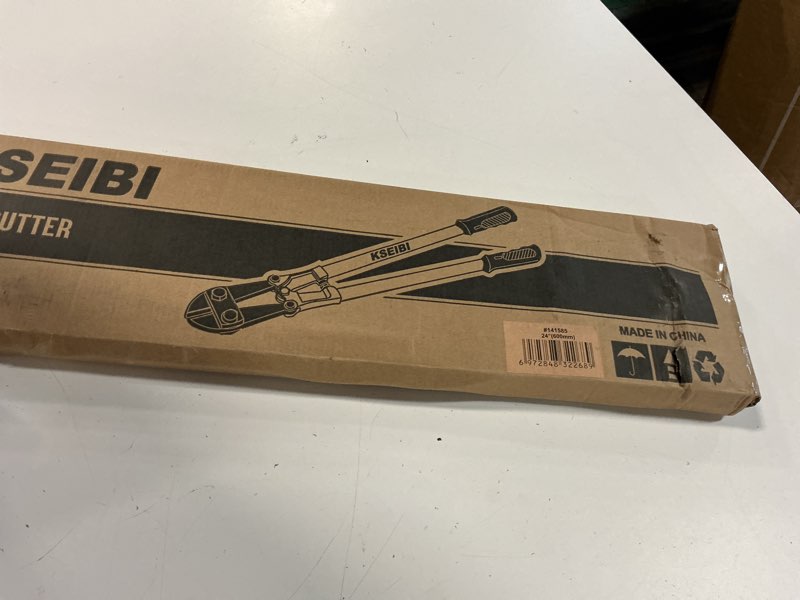 Condition photo showing Good Condition for kseibi 8-inch mini bolt cutters heavy duty - compact bolt cutter with anti-slip handle for wire, cables, chains, small screws - handy tool featuring high leverage design and crmo blades - 161615 8 inch high leverage bolt cutter