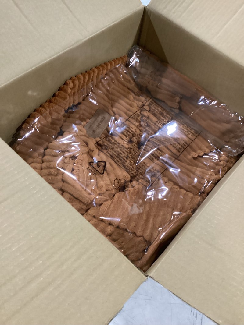Condition photo showing Good Condition for fukumaru dog couch bed, corduroy cozy cat bed for indoor cats with washable cover, 28in waterproof orthopedic dog beds sofa for small dogs and large cats, cute warm cotton pet sofa, orange orange 28.3"lx20.5"wx9"th
