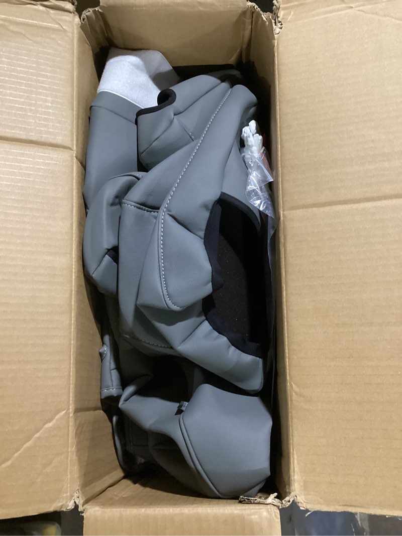 Condition photo showing Good Condition for rav4 seat covers for toyota rav 4 2019 2020 2021 2022 2023 2024 2025 le xle limited xle premium gas (not for hybrid) faux leather car seat covers full set - blackgrey blackgrey 2019-2025 gas not hybrid