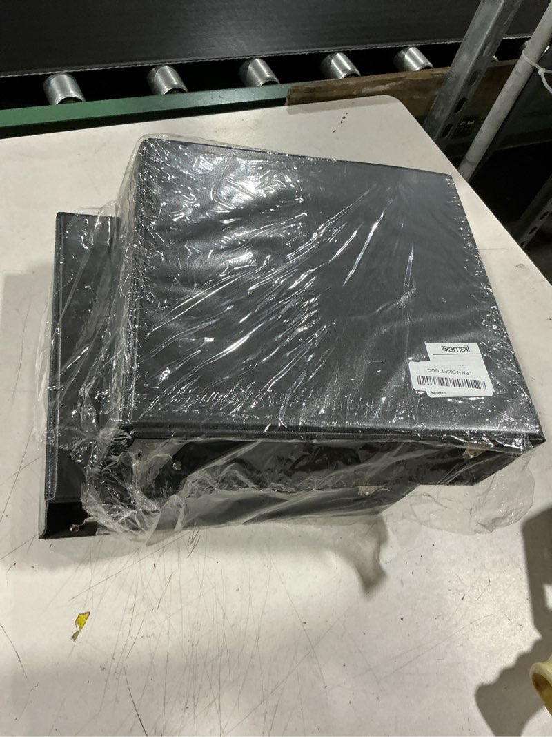 Condition photo showing Good Condition for samsill 3 inch 3 ring binders, economy round ring, clear view cover, 550 sheet capacity - for school, home, office - black, 4 pack