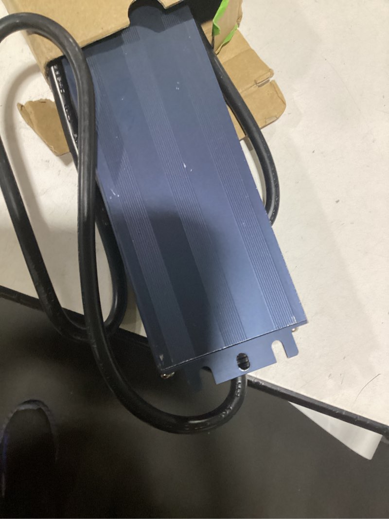 Condition photo showing As Is for Ultra Slim LED Transformer 12V 150W Waterproof IP67 Constant Voltage Driver Adapter 100-265V AC to 12V DC 12.5A Quiet Low Volt for Indoor & Outdoor 12V-150W