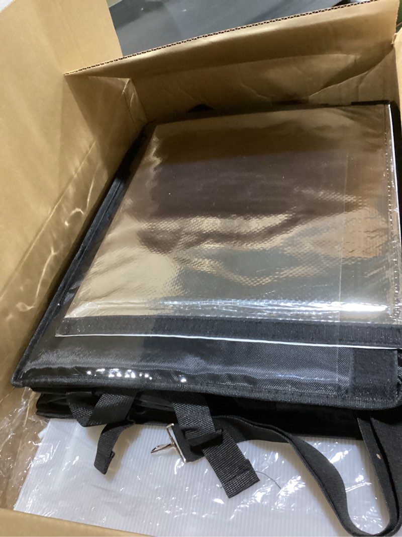 Condition photo showing Good Condition for peasug insulated bags for food delivery, xxxl pizza delivery bags, large capacity cooler bag keep food warm for grocery shopping and catering, foldable, heavy-duty (black) xxx-large black 1