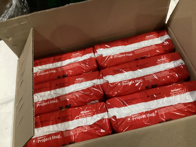 Condition photo showing Good Condition for Huggies Size 4 Diapers, Little Movers Baby Diapers, Size 4 (22-37 lbs), 150 Count (6 Packs of 25), Packaging May Vary Size 4 150