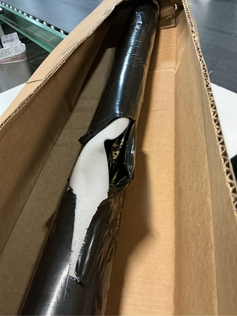 Condition photo showing Good Condition for suede auto headliner fabric 98" l × 60" w with foam backing - tube packaging - black interior replacement material for car/truck/suv/rv roof - home repair/diy headliner material black 92" l × 60" w