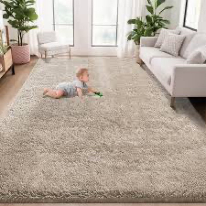 5x7 Area Rug for Living Room: Fluffy Shag Soft Washable Rugs Fuzzy Plush Indoor Carpet for Bedroom N