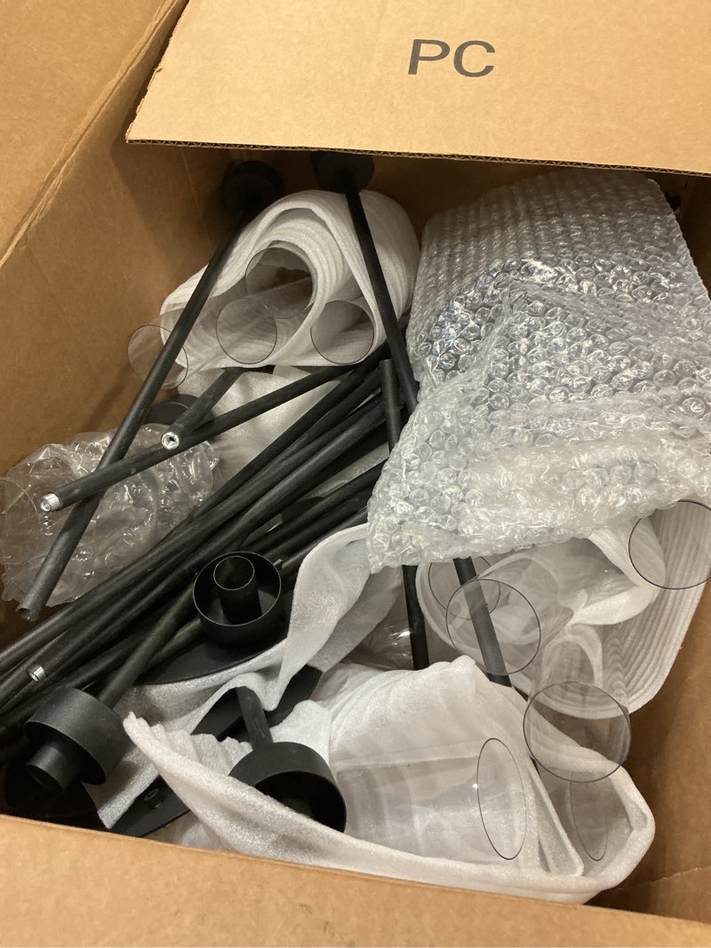 Condition photo showing As Is for Wedding Sign Stand, Adjustable Wedding Welcome Sign Stand with Carry Bag, Leather Hanging Straps, 8 Floor Pads - Black Easel Stand for Seating Charts & Wedding Decor