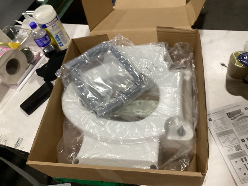 Condition photo showing Good Condition for Bemis Rise 4.5" Raised Toilet Seat with Support Handles, Hinges Never Loosen, Fits Round and Elongated Raised Seat with Handles