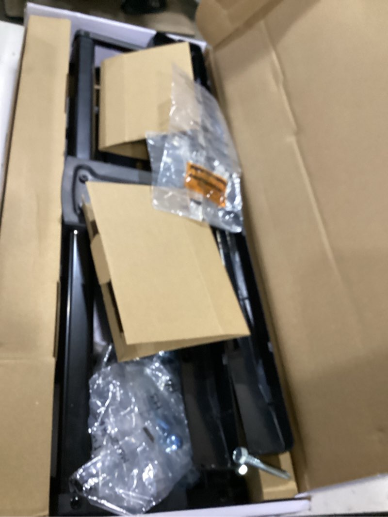 Condition photo showing As Is for onn full motion tv wall mount for 50" to 86" tvs, ul listed, swivel ±45°, up to +15/-15°tilting