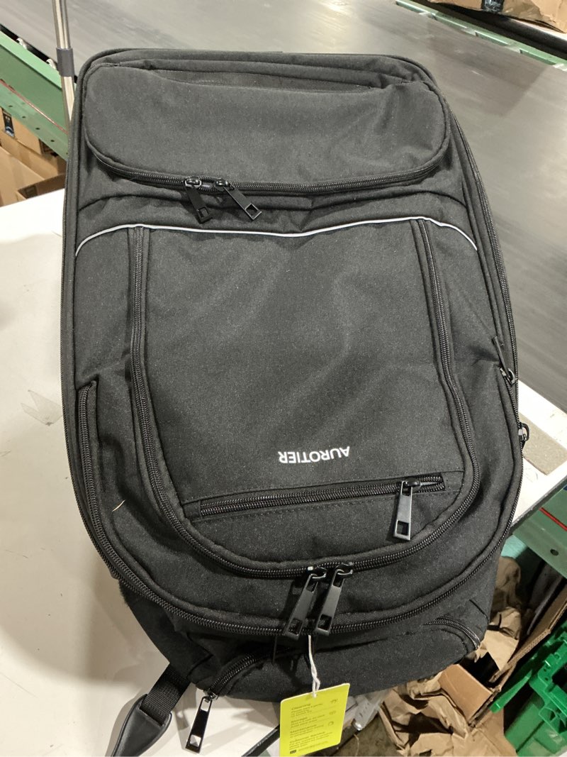 Condition photo showing Good Condition for (similar to stock photo) voowo rolling duffle bag with wheels, expandable foldable duffle bag for travel, rolling under seat luggage carry on duffel bags, wheeled travel duffel weekend bags, capacity 18l to 35l (black)