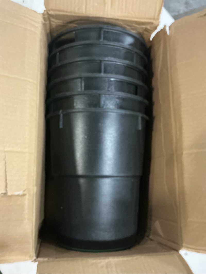 Condition photo showing New/Like New for 6 pcs electrical splice box, 6'' diameter underground electrical junction box, sprinkler valve boxes for garden farm, inground electrical box for outdoor electrical wiring splices (6in 6pcs)