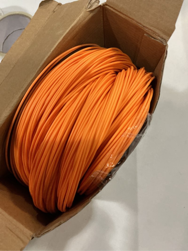 Condition photo showing New/Like New for bamboo lab 1.75mm pla matte filament high speed printing with rfid 1kg +/- 0.03mm eco friendly 3d printer filament for bambu lab p1p/p1s/x1c/x1/a1/a1 mini (without spool) (mandarin orange 11300)