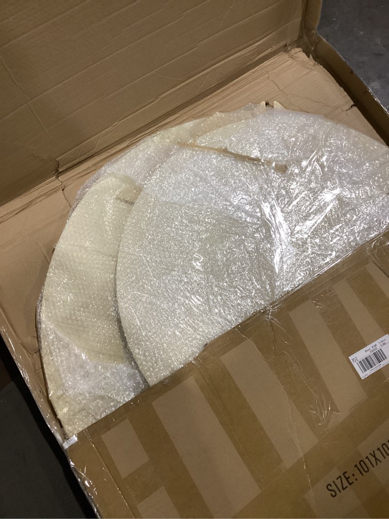 GlikCeil Christmas Tree Village Display Stand DIY Wooden Tree Shaped Christmas Village Display Shelv